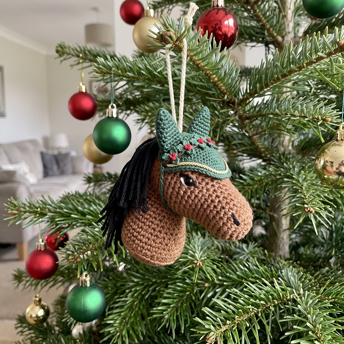 Crochet Christmas Pony